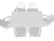 6' Dining Table Deluxe Set with 6 Chairs - MY OUTDOOR ROOM
