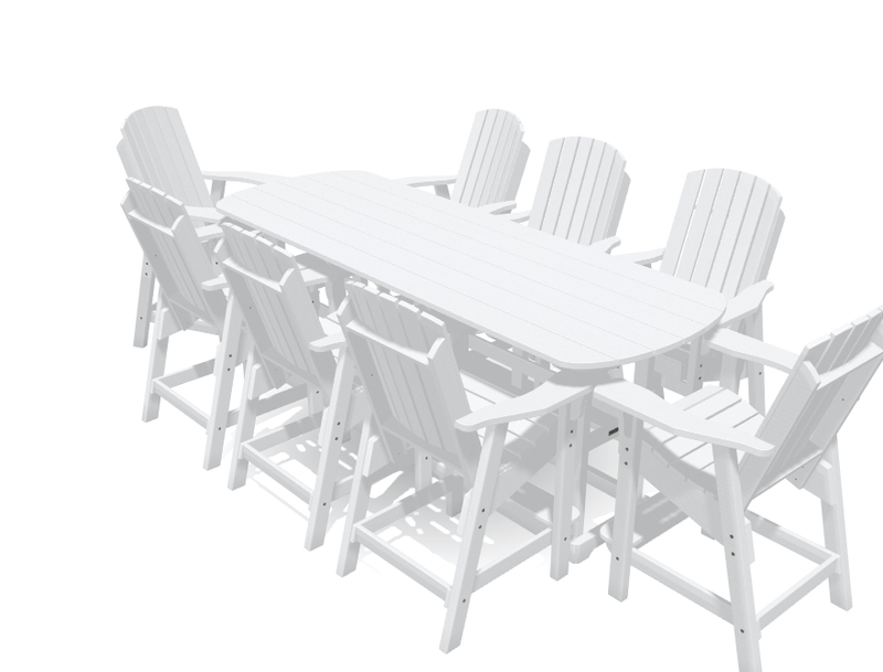 8' Bistro Set with 8 Chairs - MY OUTDOOR ROOM